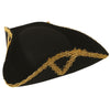 GP13384 – Piratenhut Dreispitz Eleganter Admira – Farbe: Schwarz
