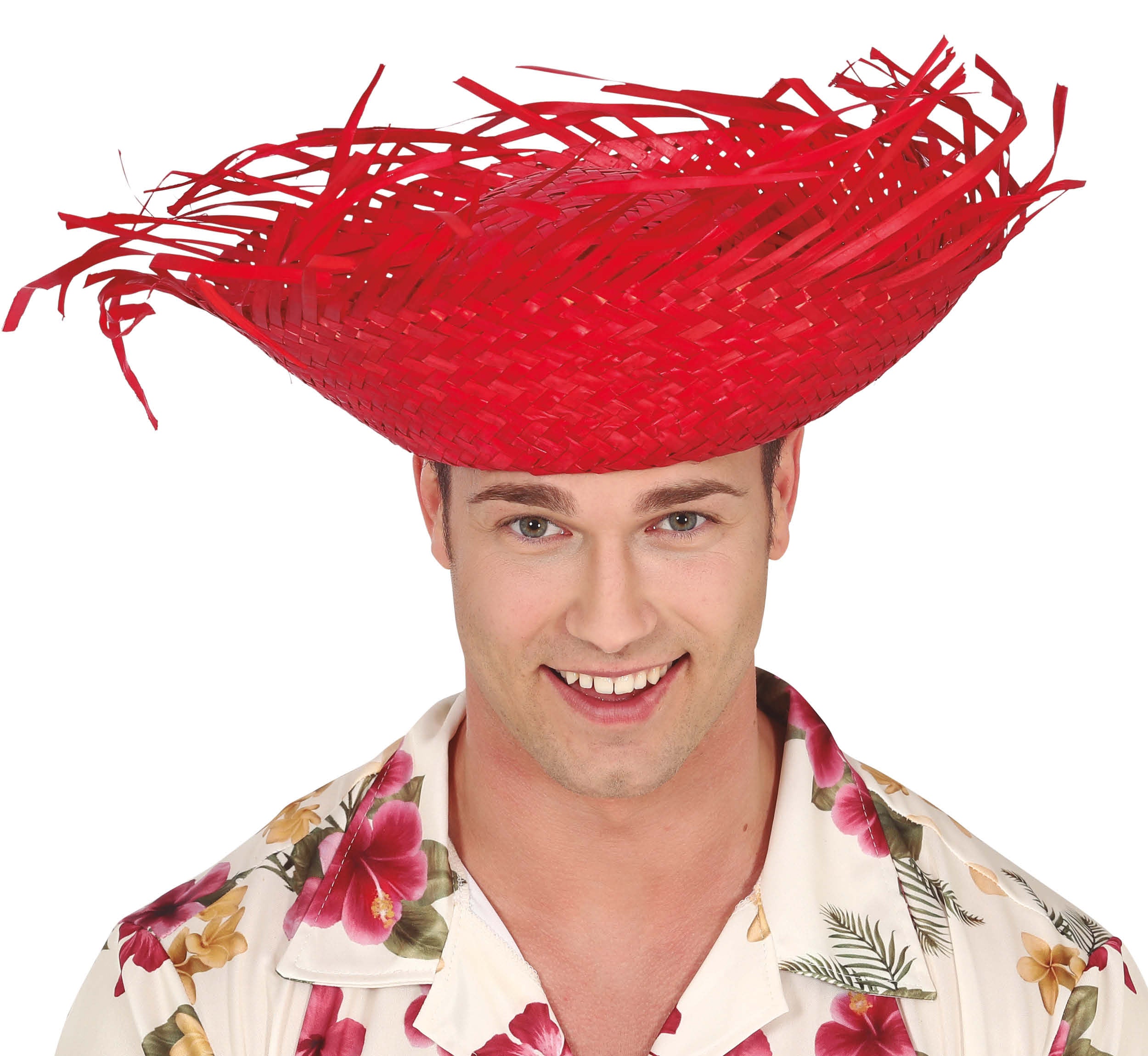GP13413 – Hawai Sommerhut Exotisch Tropisch Rot – Farbe: Rot
