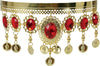 GP13464 – Wüstenprinzessin Kopfschmuck Rot Strass – Größe: Standard