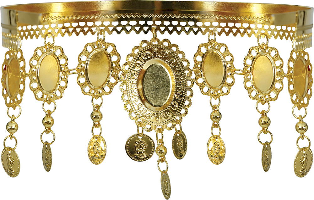 GP13464 – Wüstenprinzessin Kopfschmuck Rot Strass – Größe: Standard