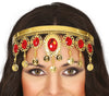 GP13464 – Wüstenprinzessin Kopfschmuck Rot Strass – Größe: Standard