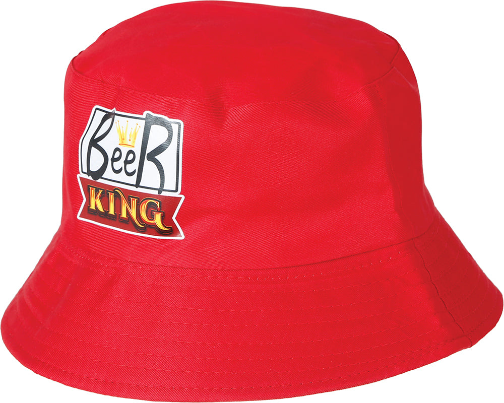 GP13468 – Bierkönig Fischerhut Erwachsene Partyhut – Farbe: Rot, Blau