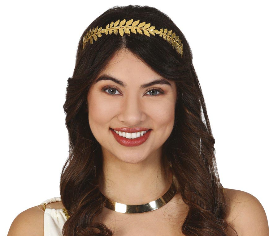 GP13474 – Romische Griechin Goldene Lorbeerkranz – Farbe: Gold