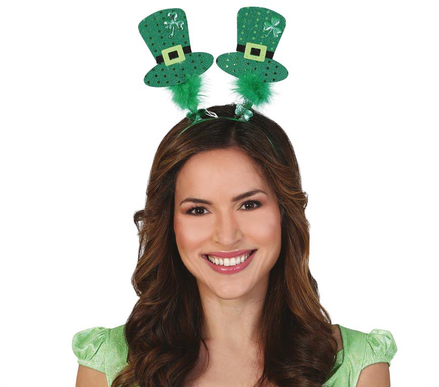 GP13475 – St Patricks Day Hut Haarreif – Farbe: Grün