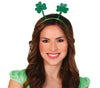 GP13476 – St Patricks Kleeblatt Tiara Haarreif – Farbe: Grün
