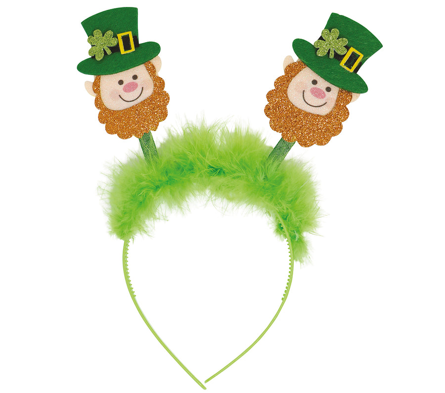 GP13477 – St Patricks Feier Kopfschmuck Feierlich – Farbe: Grün, Ansicht 2