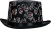 GP13480 – Halloween Schädelhut Eleganter Hut – Farbe: Schwarz