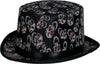 GP13480 – Halloween Schädelhut Eleganter Hut – Farbe: Schwarz