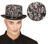 GP13480 – Halloween Schädelhut Eleganter Hut – Farbe: Schwarz