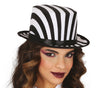 GP13481 – Halloween Zylinderhut Gestreift 19 – Farbe: Weiß