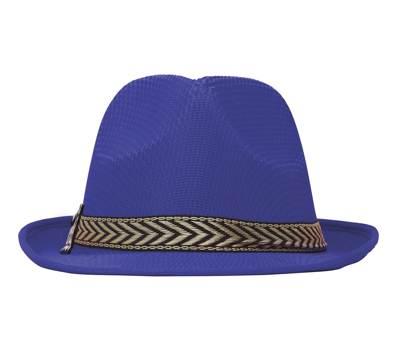 GP13368 – 20S Gangster Retro Hut Schwarz Fedora Kostüm – Farbe: Blau