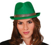 GP13368 – 20S Gangster Retro Hut Schwarz Fedora Kostüm – Farbe: Grün