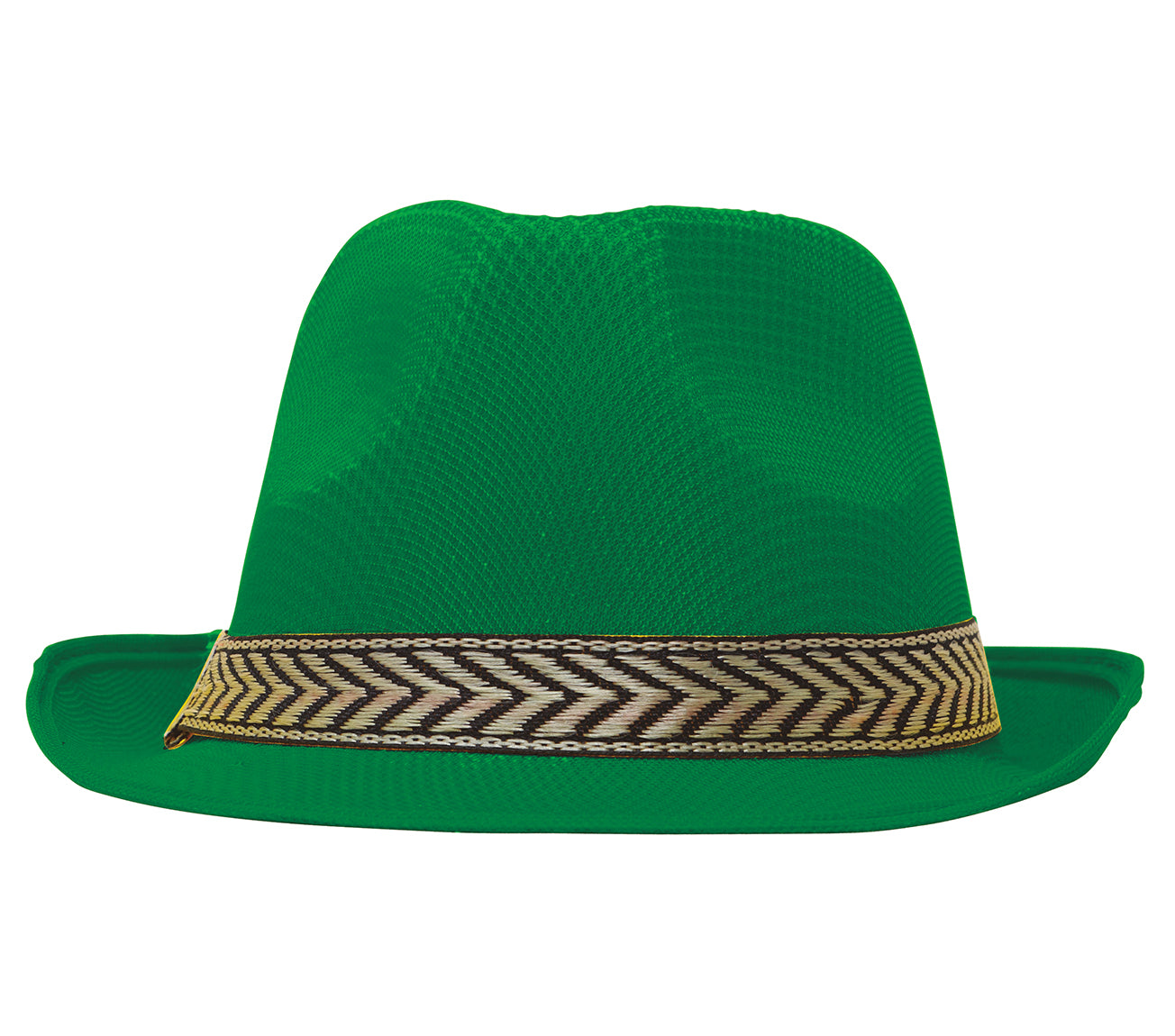 GP13368 – 20S Gangster Retro Hut Schwarz Fedora Kostüm – Farbe: Grün