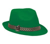GP13368 – 20S Gangster Retro Hut Schwarz Fedora Kostüm – Farbe: Grün