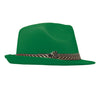 GP13368 – 20S Gangster Retro Hut Schwarz Fedora Kostüm – Farbe: Grün