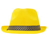 GP13368 – 20S Gangster Retro Hut Schwarz Fedora Kostüm – Farbe: Gelb
