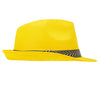 GP13368 – 20S Gangster Retro Hut Schwarz Fedora Kostüm – Farbe: Gelb