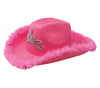 GP13493 – Cowboyhut Mit Funkelnder Krone – Farbe: Pink