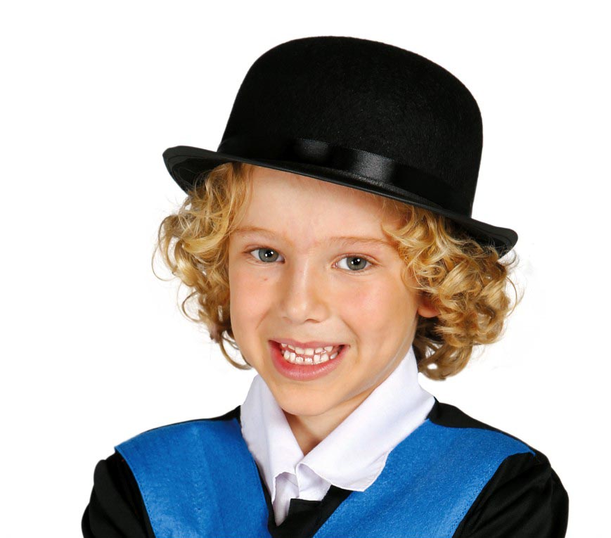 GP13499 – 19Jahrhundert Hut Klassischer Karneval Schwarz – Farbe: Schwarz
