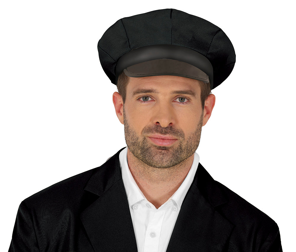 GP13500 – Koch Chauffeur Mütze Karneval Accessoire – Farbe: Schwarz
