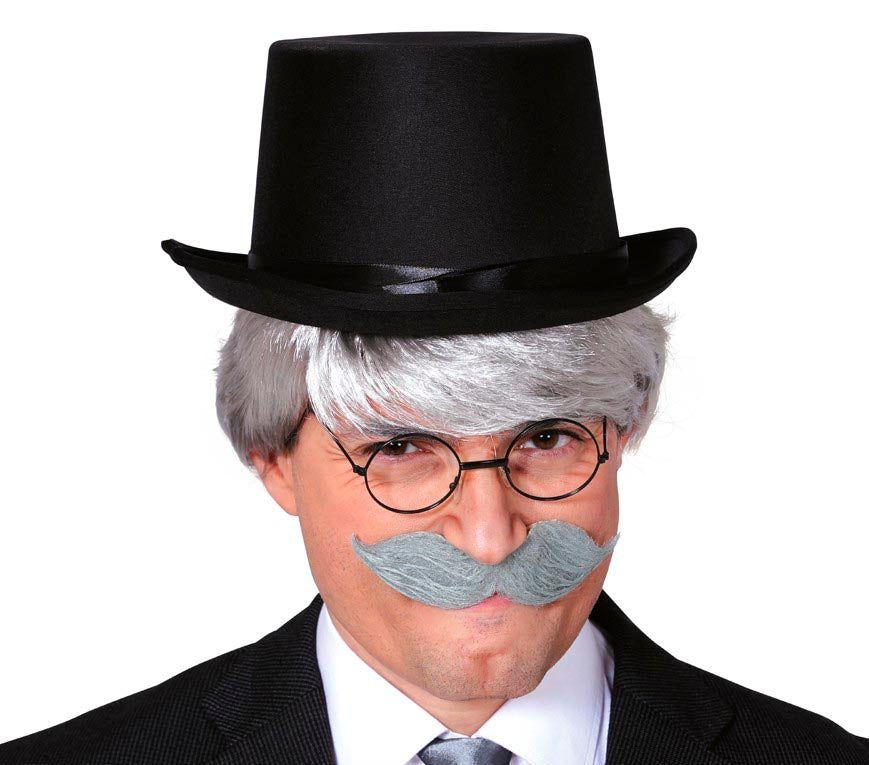 GP13502 – Nostalgie Gentleman Hut Stilvolle Accessoire – Farbe: Schwarz, Ansicht 2