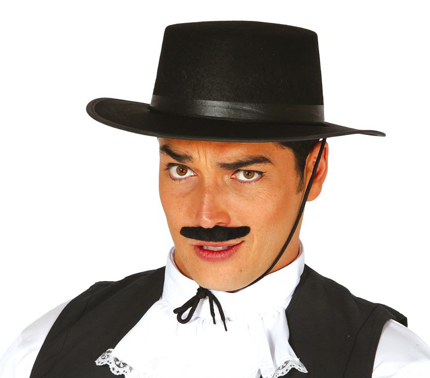 GP13503 – Weltkultur Sombrero Fiesta Hut Eleganz – Farbe: Schwarz, Ansicht 2