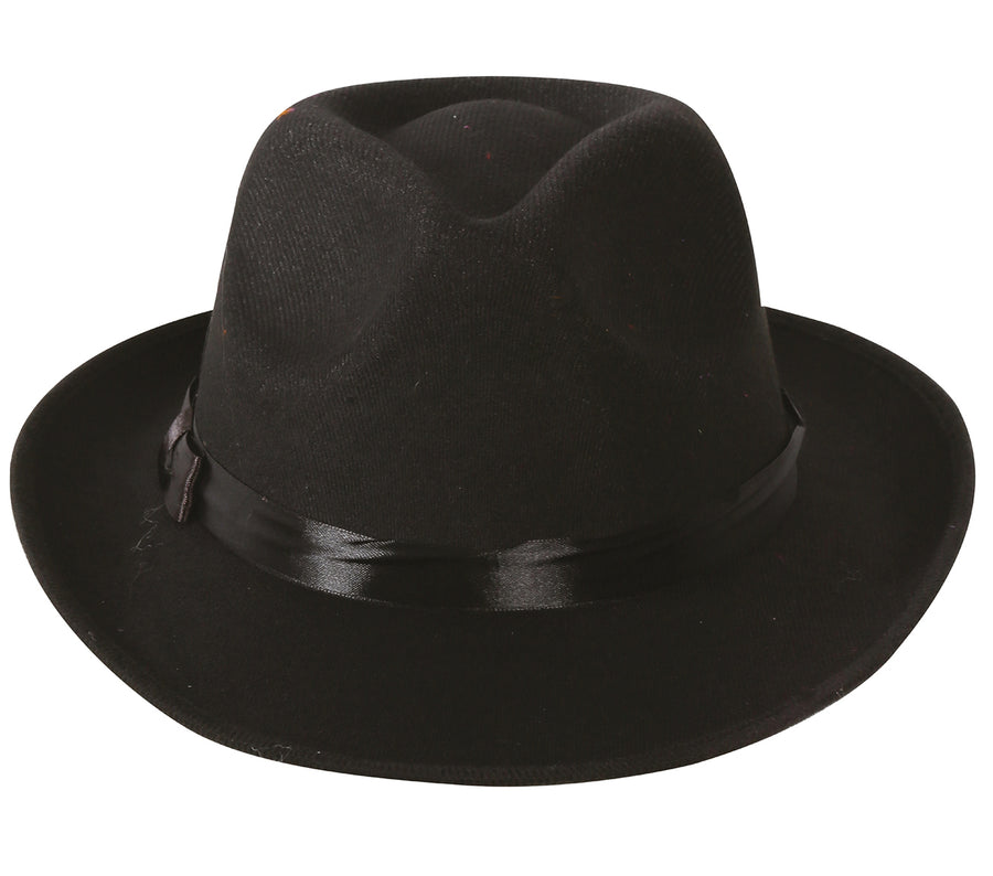 GP13505 – 20s Gangsterhut Klassischer Karneval – Farbe: Schwarz, Ansicht 2