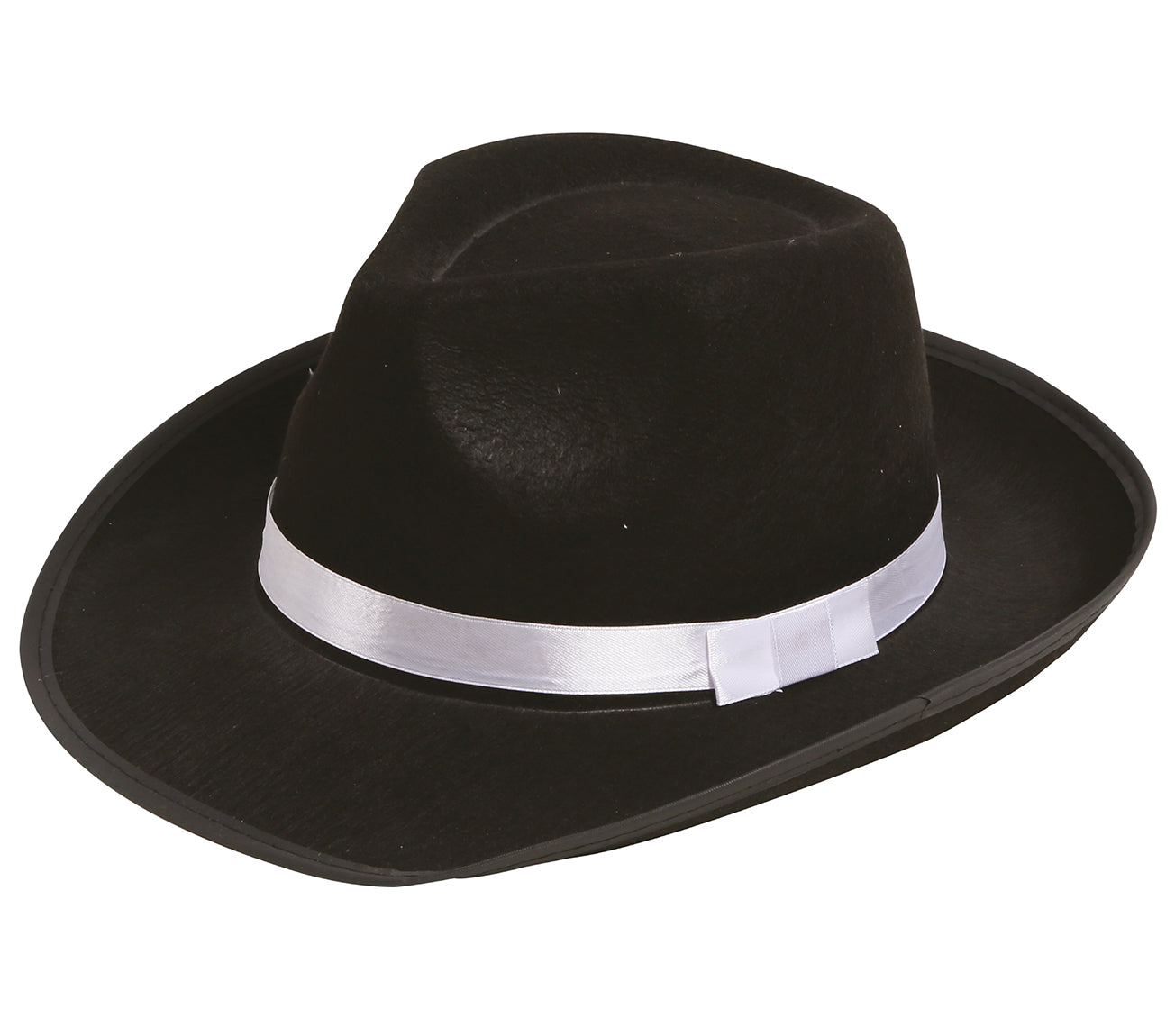 GP13506 – 20s Gangsterhut Schwarzer Vintage Hut – Farbe: Schwarz