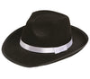 GP13506 – 20s Gangsterhut Schwarzer Vintage Hut – Farbe: Schwarz