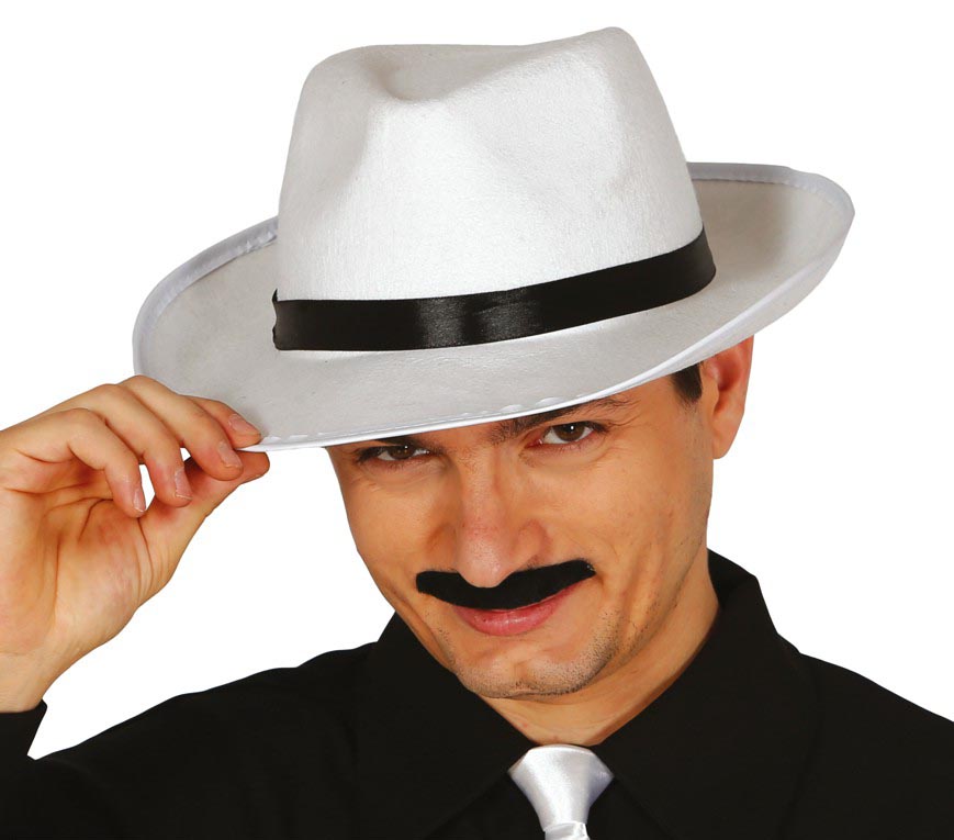 GP13507 – Gangster 20er Jahre Hut Retro White – Farbe: Weiß