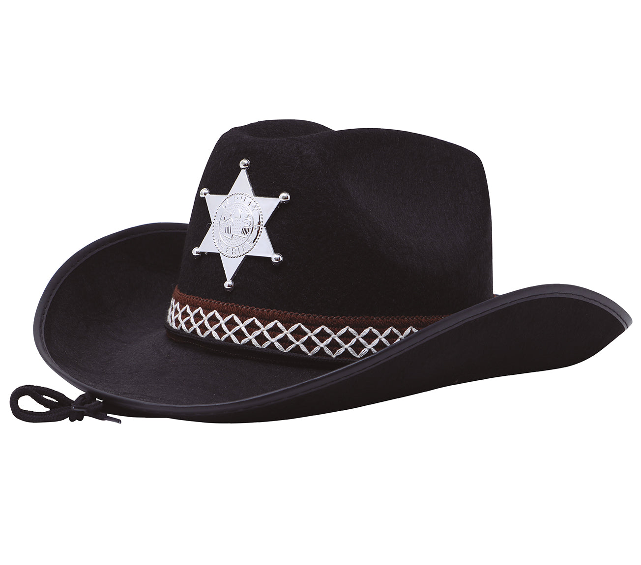 GP13522 – Cowboys Sheriff Partyhut Western Style – Farbe: Schwarz