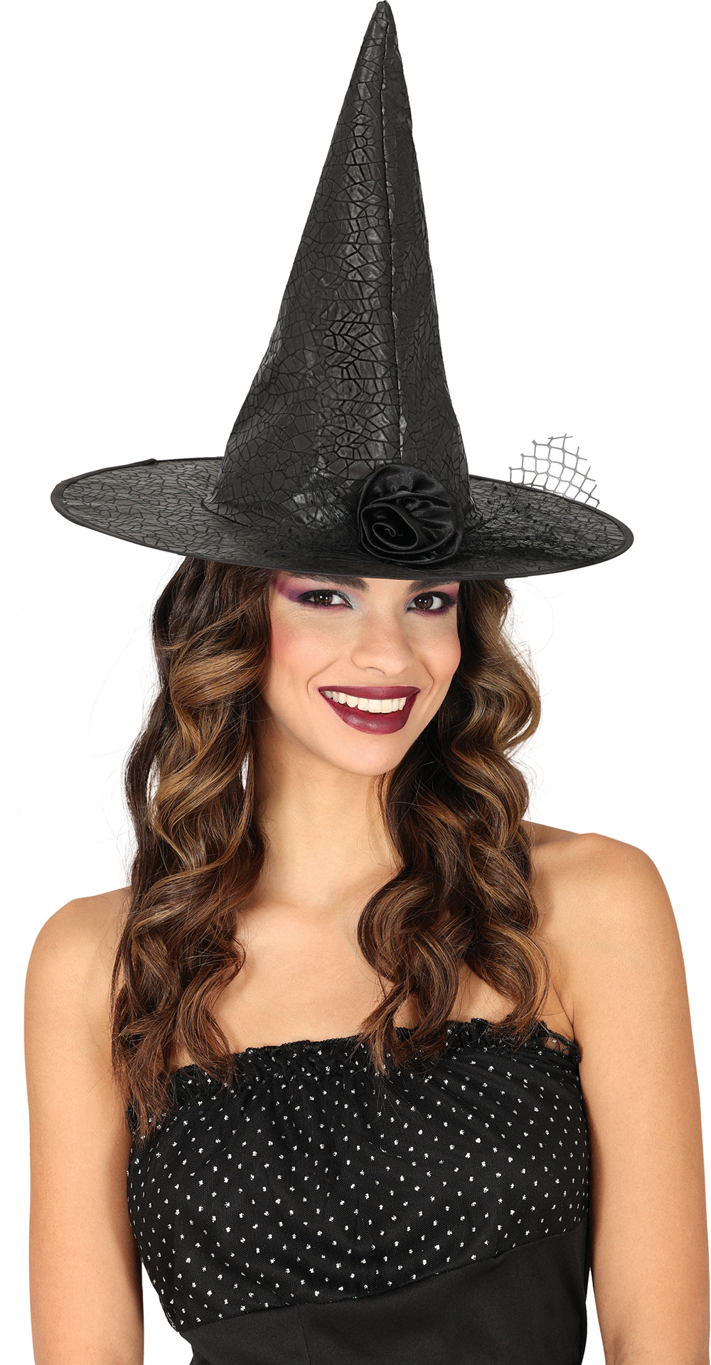 GP13523 – Hexe Halloween Hut Zauberblume Magie – Farbe: Schwarz
