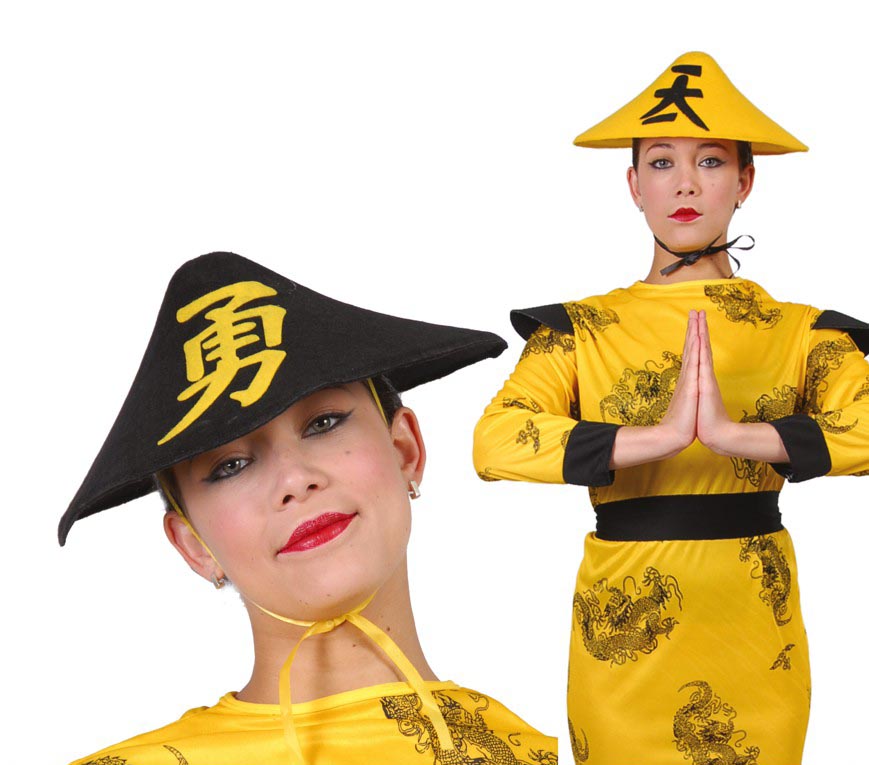 GP13529 – Asiatischer Kostümhut Karneval Chinesischer Stil – Größe: Standard