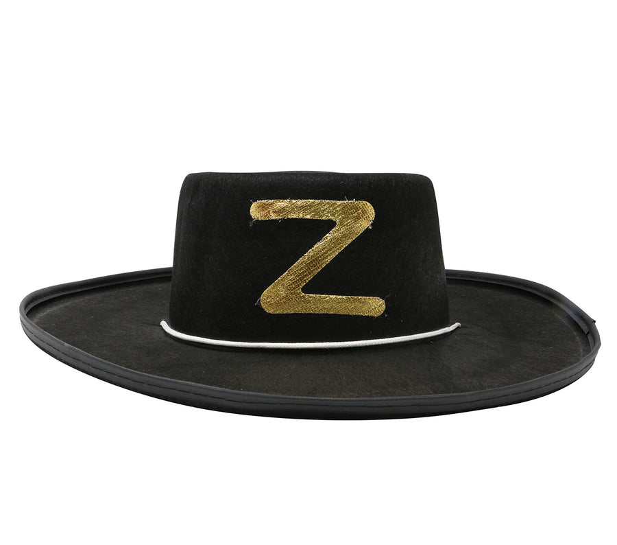 GP13531 – Banditenhut Maskerade Accessoire – Farbe: Schwarz, Ansicht 2