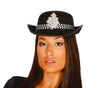 GP13545 – Polizei Karnevalshut Klassisch Schwarz – Farbe: Schwarz