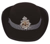 GP13545 – Polizei Karnevalshut Klassisch Schwarz – Farbe: Schwarz