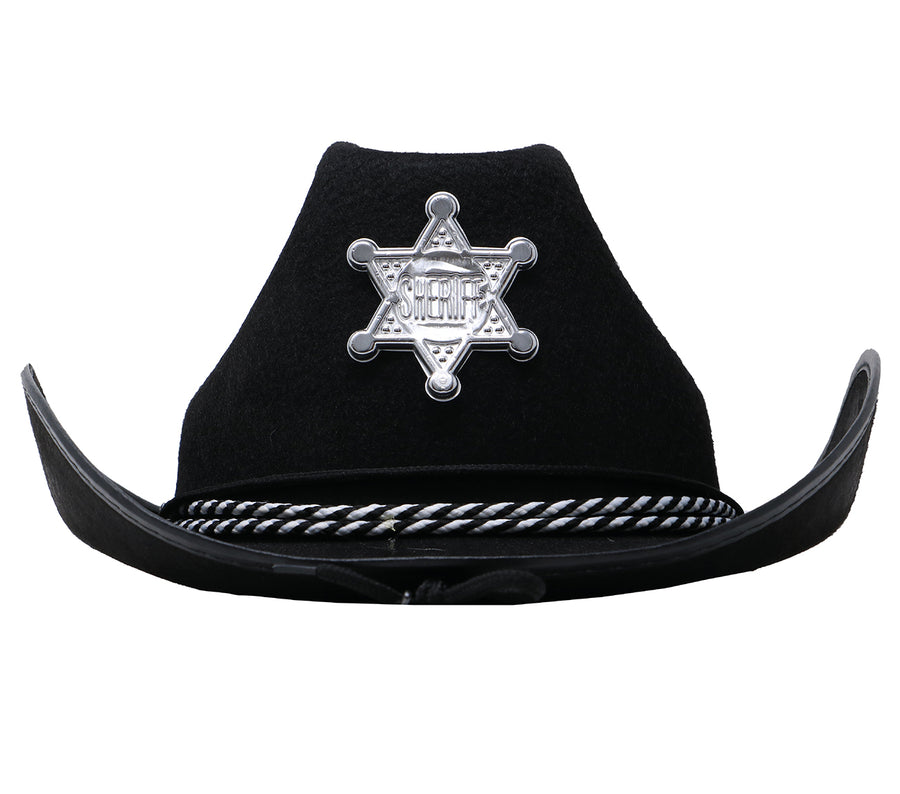 GP13547 – Cowboy Sheriff Hut Western Accessoire – Farbe: Schwarz, Ansicht 2