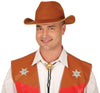 GP13548 – Cowboyhut Western Sheriff Braun Kostüm – Farbe: Braun