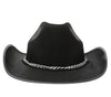 GP13549 – Cowboy Hut Schwarz Klassischer Westernhut – Farbe: Schwarz