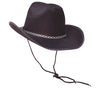 GP13549 – Cowboy Hut Schwarz Klassischer Westernhut – Farbe: Schwarz