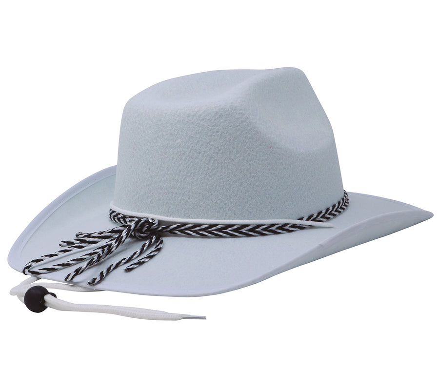 GP13551 – Cowboy Hut Western Kostüm Accessoire – Farbe: Weiß, Ansicht 2