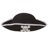 GP13555 – Piratenhut Kinder Karneval Totenkopf – Farbe: Schwarz