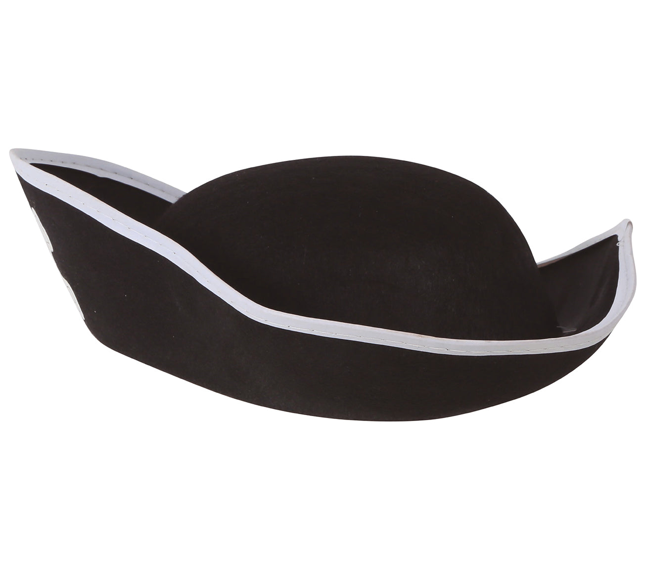 GP13555 – Piratenhut Kinder Karneval Totenkopf – Farbe: Schwarz