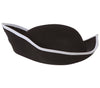 GP13555 – Piratenhut Kinder Karneval Totenkopf – Farbe: Schwarz