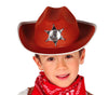 GP13559 – Cowboy Sheriff Hut Kinder Accessoire – Farbe: Braun