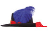 GP13562 – Musketier Hut Zorro Karneval Kostüm – Farbe: Schwarz