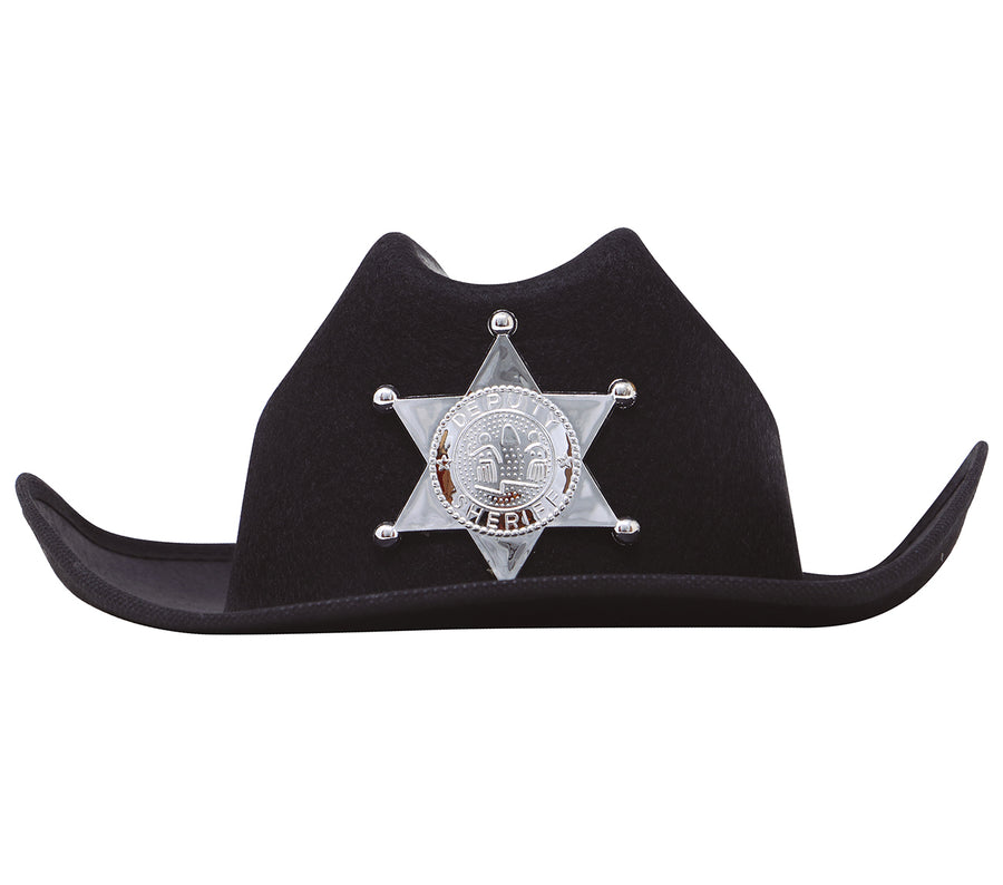 GP13563 – Cowboy Sheriffhut Kinder Western – Farbe: Schwarz, Ansicht 2