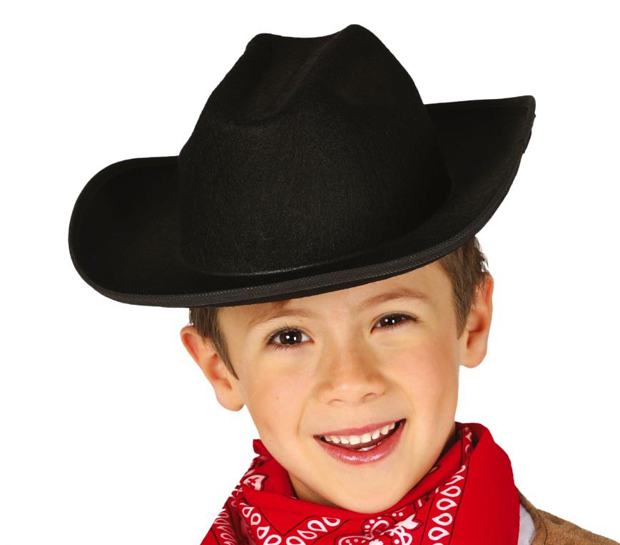 GP13561 – Cowboys Abenteuerhut Braun Kind Karneval – Farbe: Schwarz