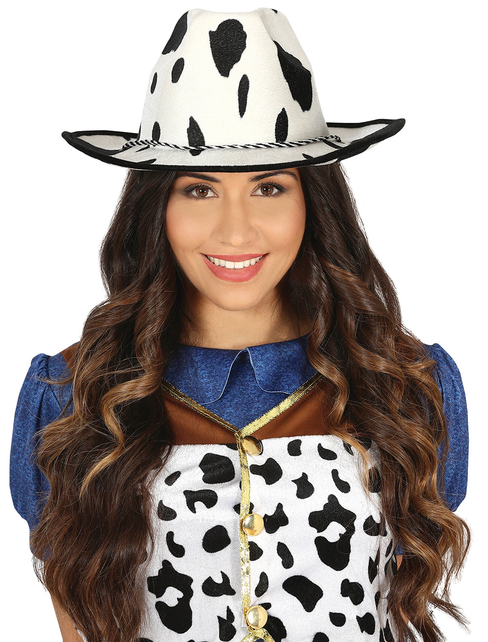GP13566 – Cowboyhut Karneval Kostüm Zubehör – Farbe: Weiß