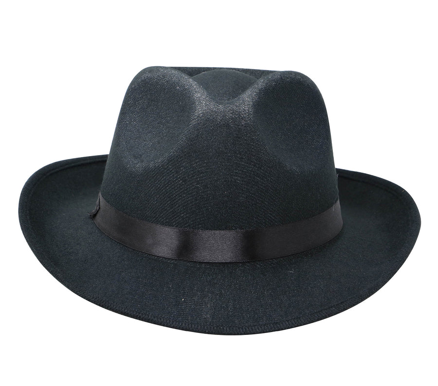 GP13567 – 20S Gangster Hut Schwarz Klassisch – Farbe: Schwarz, Ansicht 2